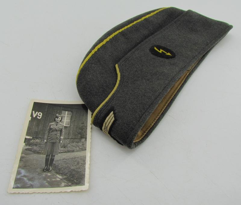 Wehrmacht Female ( Helferin ) Signal Auxiliaries Overseas Cap — image 19