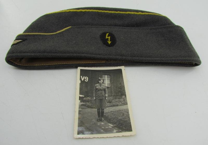 Wehrmacht Female ( Helferin ) Signal Auxiliaries Overseas Cap — image 6
