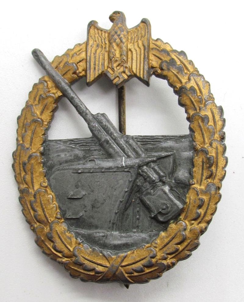 Kriegsmarine coastal artillery war badge by Steinhauer & Lück — image 12