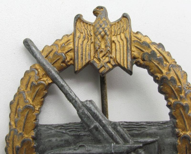 Kriegsmarine coastal artillery war badge by Steinhauer & Lück — image 2