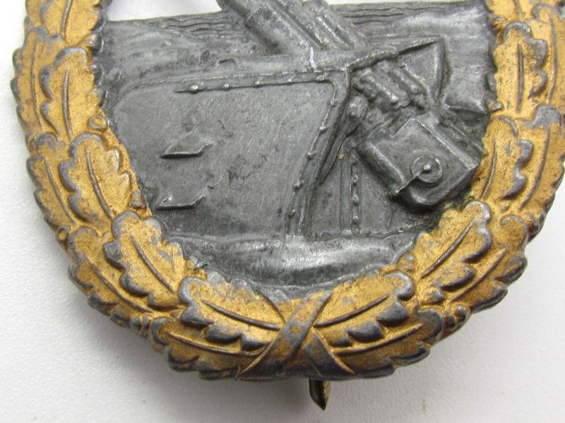 Kriegsmarine coastal artillery war badge by Steinhauer & Lück — image 3