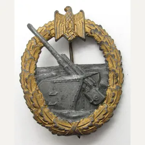 Kriegsmarine coastal artillery war badge by Steinhauer & Lück