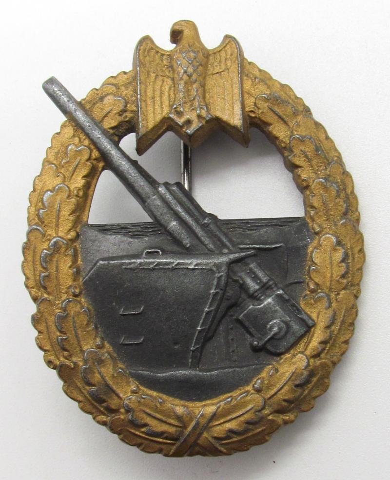 Kriegsmarine coastal artillery badge (FLL43) — image 13