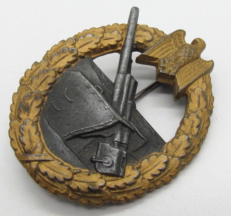 Kriegsmarine coastal artillery badge (FLL43) — image 2