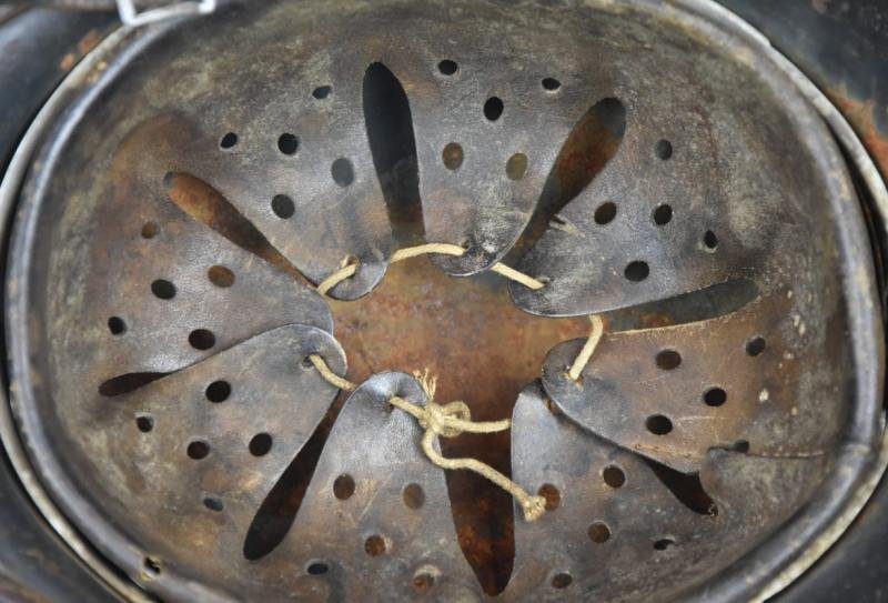 M35 Luftwaffe double decal 'Normandy' camouflage helmet SE64 — image 14