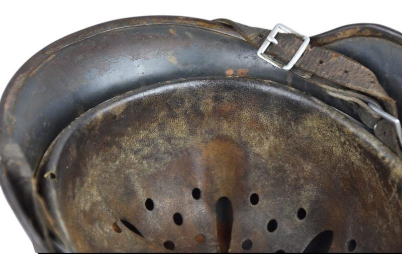 M35 Luftwaffe double decal 'Normandy' camouflage helmet SE64 — image 15