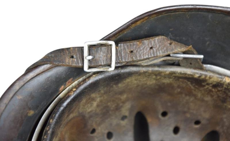 M35 Luftwaffe double decal 'Normandy' camouflage helmet SE64 — image 16