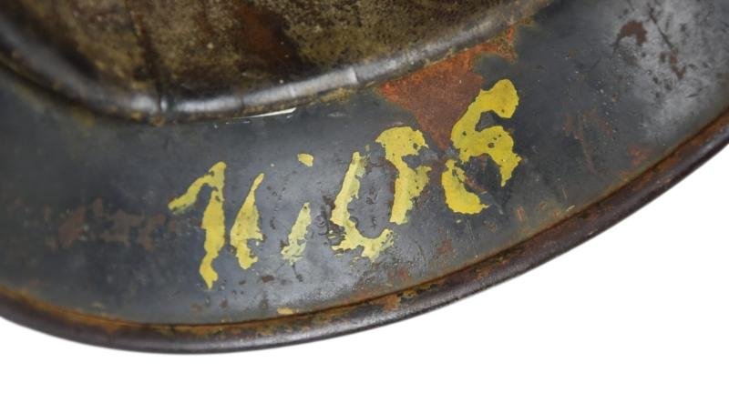 M35 Luftwaffe double decal 'Normandy' camouflage helmet SE64 — image 18