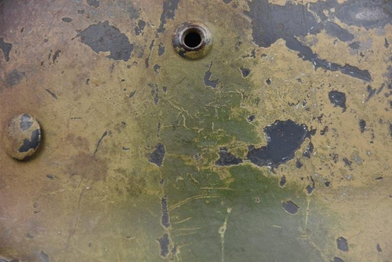 M35 Luftwaffe double decal 'Normandy' camouflage helmet SE64 — image 2