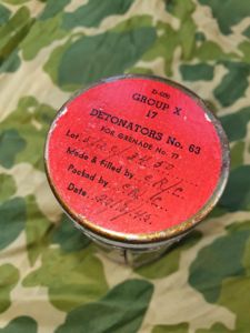 Container Dets Nr 77 Smoke- White phosphorus granade.