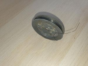 SOE trip wire on metal reel.