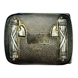 Original early Italian fascist sympathisers silver buckle