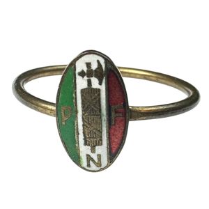 Original WWII Italian fascist P.N.F. ring