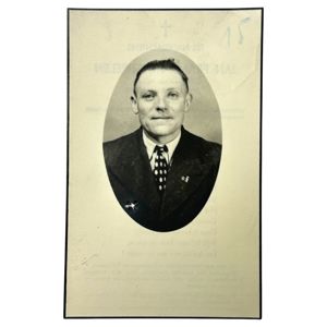 Original WWII Flemish collaboration death card