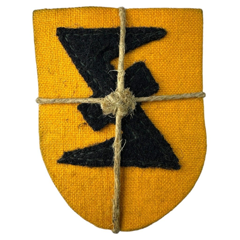 Original WWII Flemish NSKK/Zwarte Brigade shield — image 2
