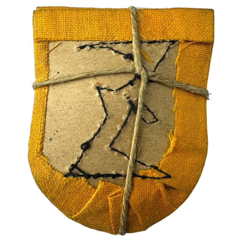 Original WWII Flemish NSKK/Zwarte Brigade shield — image 3
