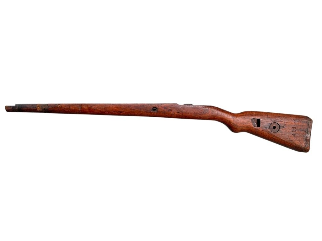 Original WWII German Mauser K98 wooden rifle stock — image 5
