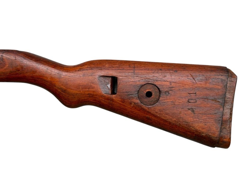 Original WWII German Mauser K98 wooden rifle stock — image 6