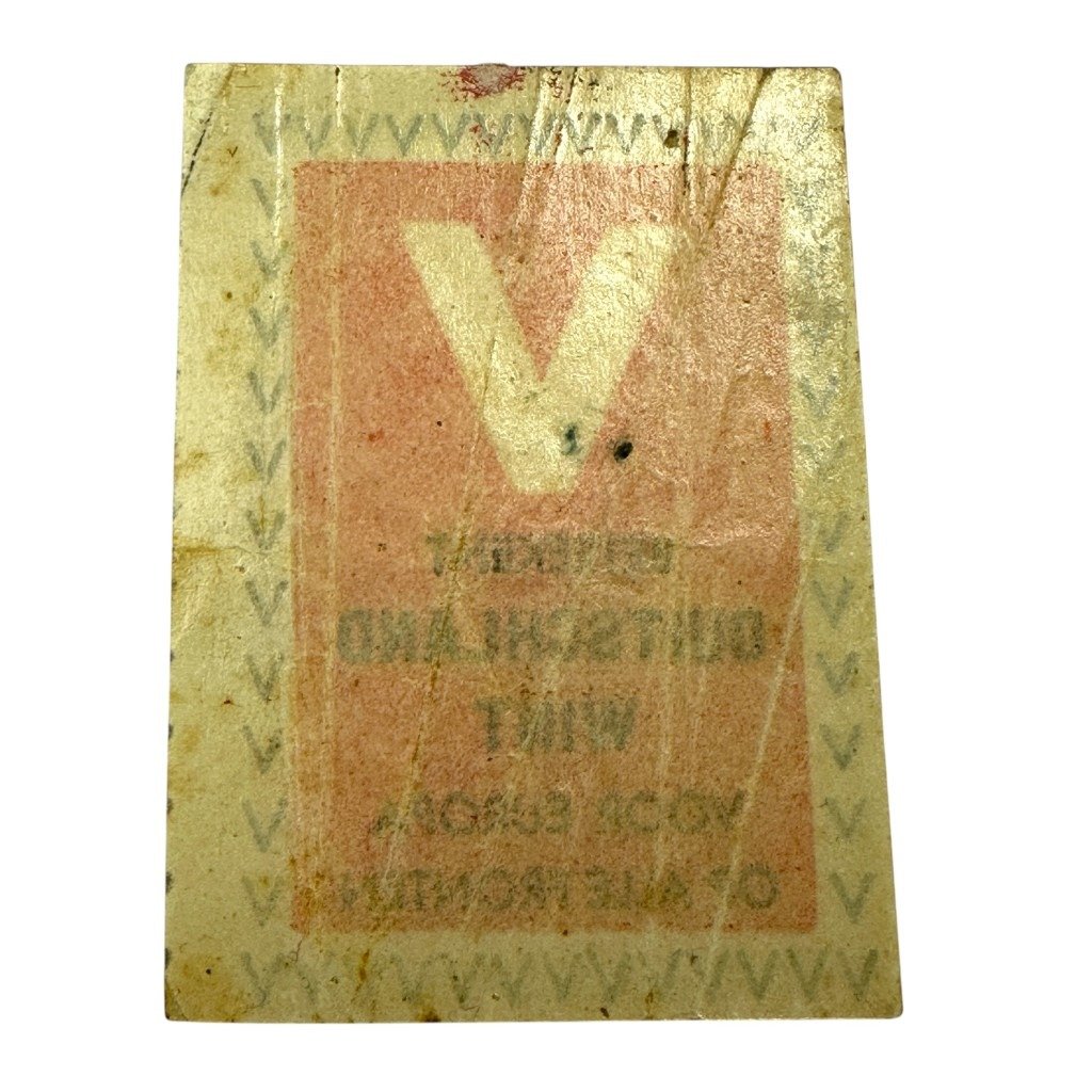 Original WWII Dutch NSB closure seal 'V Duitschland wint' — image 2