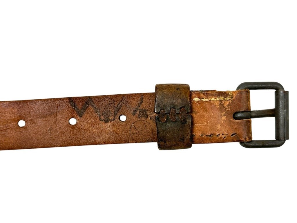 Original WWII Japanese army EM/NCO leather belt — image 3