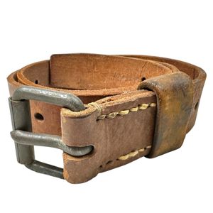 Original WWII Japanese army EM/NCO leather belt