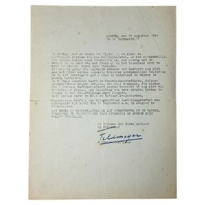 Original WWII Dutch SS document SS-Ausbildungslager Avegoor