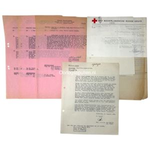 Original WWII Dutch/Allied set of documents regarding the burial of …