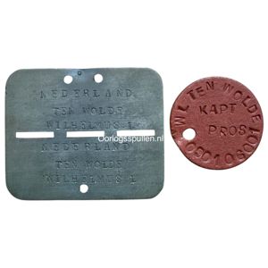 Original Pre 1940 Dutch army dog tag Regiment Jagers and …