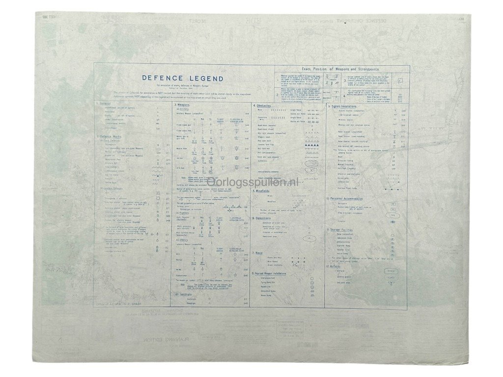 Original WWII Allied secret map of Ede – March 1945 — image 15