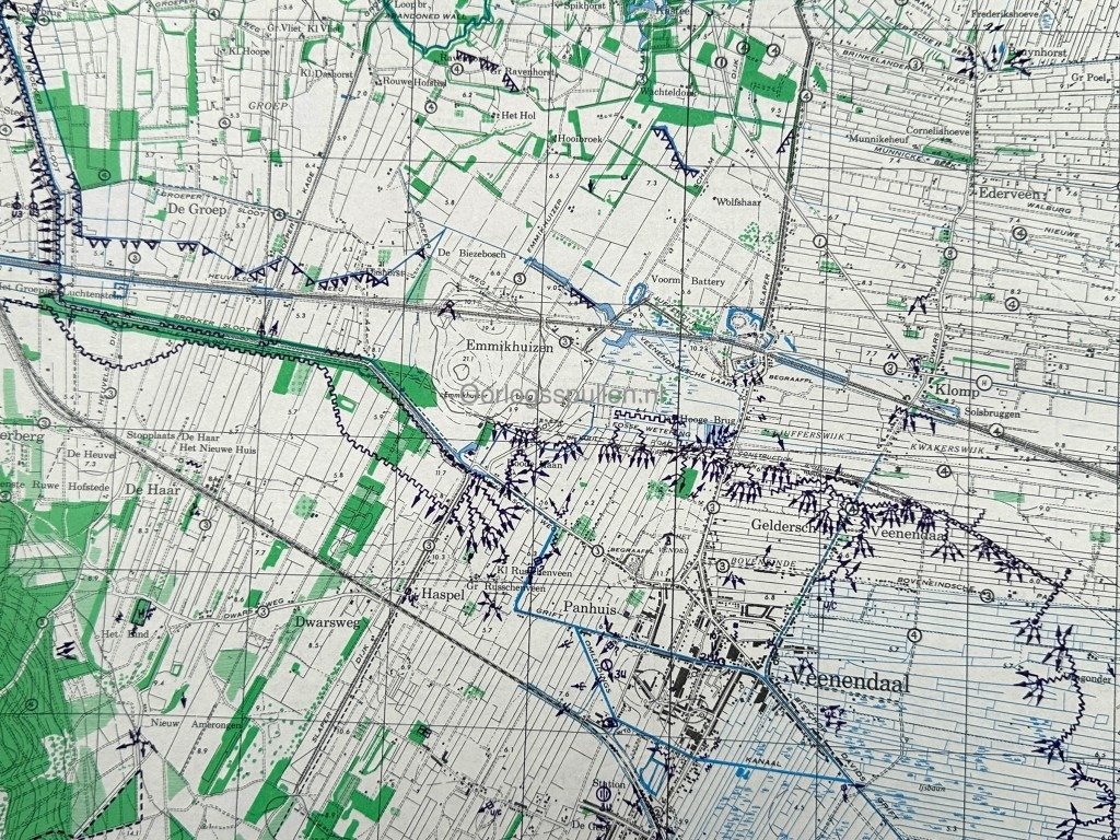 Original WWII Allied secret map of Ede – March 1945 — image 9