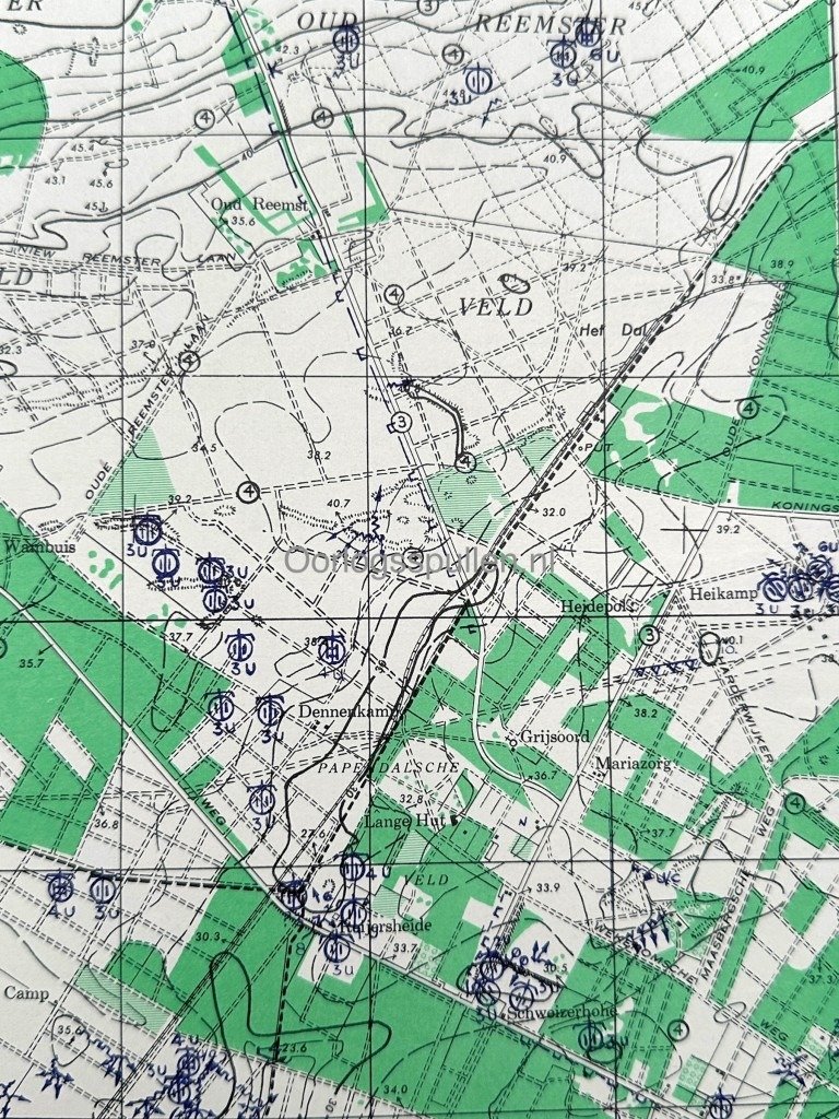 Original WWII Allied secret map of Ginkel – March 1945 — image 5