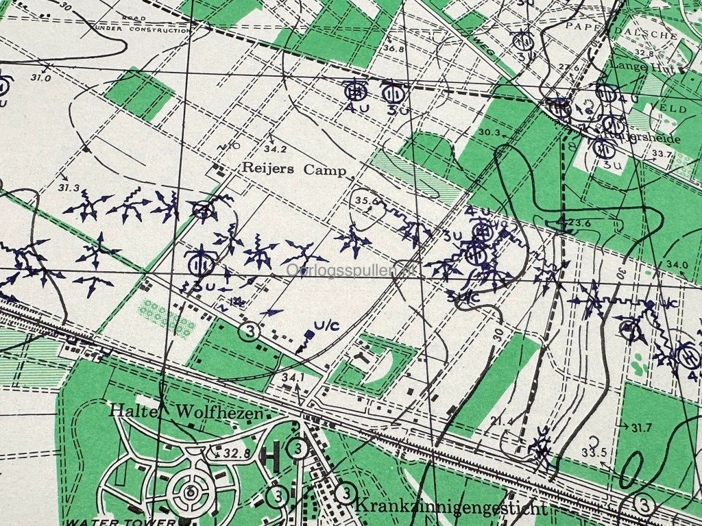 Original WWII Allied secret map of Ginkel – March 1945 — image 6