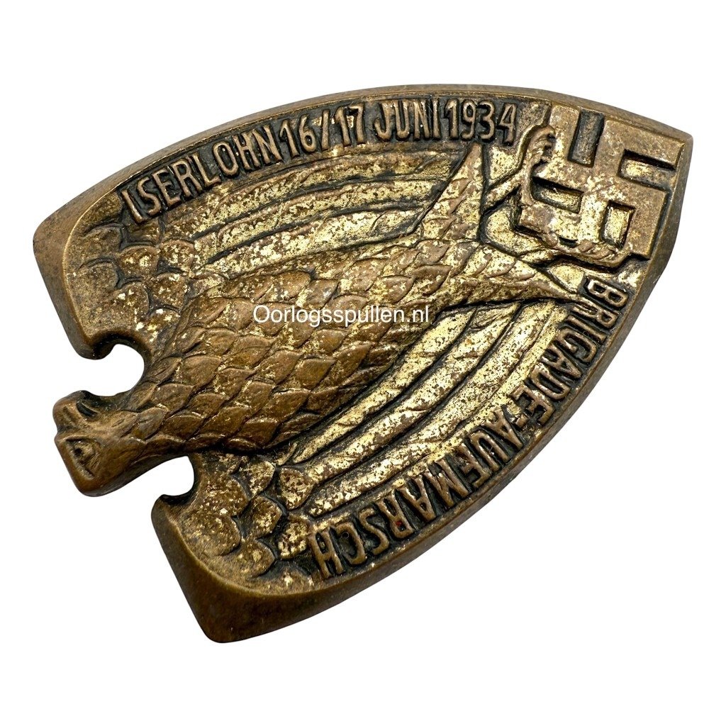 Original WWII German SA Brigade-Aufmarsch Abzeichen – Iserlohn, 16./17. Juni 1934 — image 3