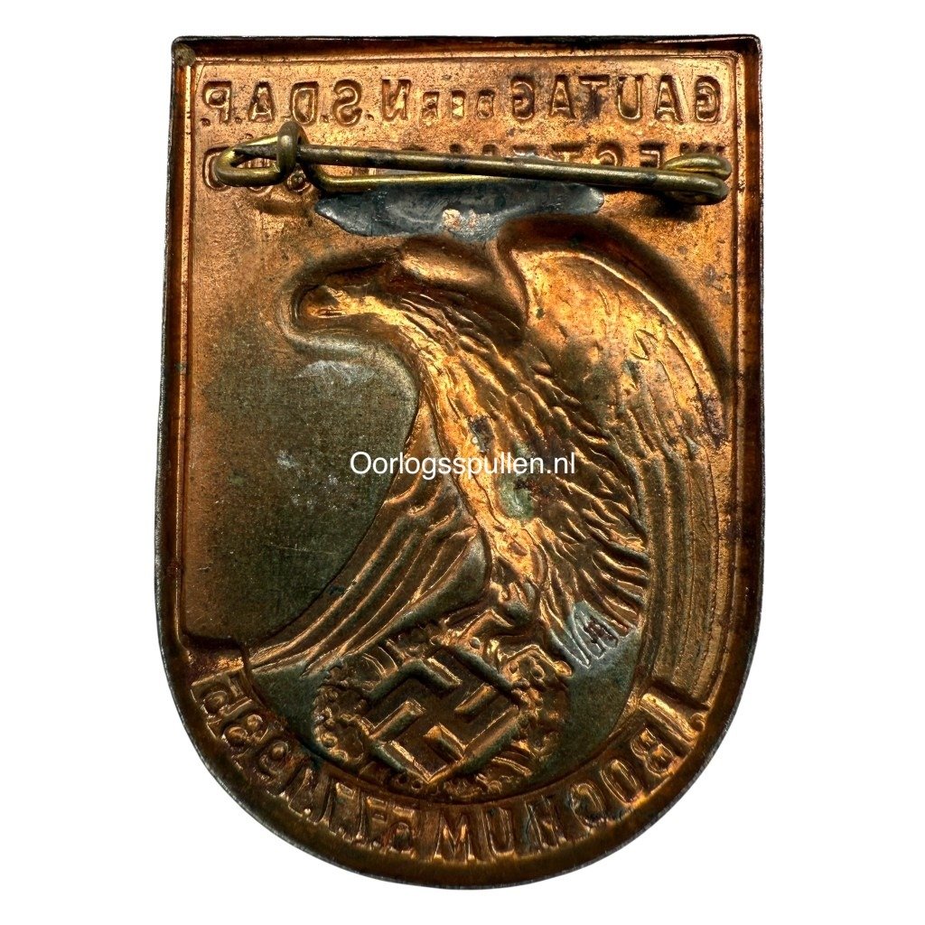 Original WWII German Gautag Westfalen Süd Bochum pin — image 2