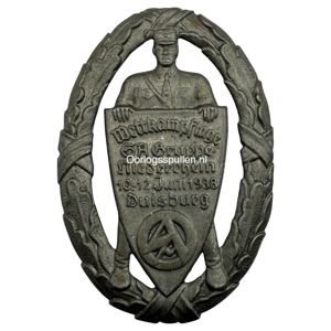 Original WWII German SA-Wettkampftage der Gruppe Niederrhein 1938 pin