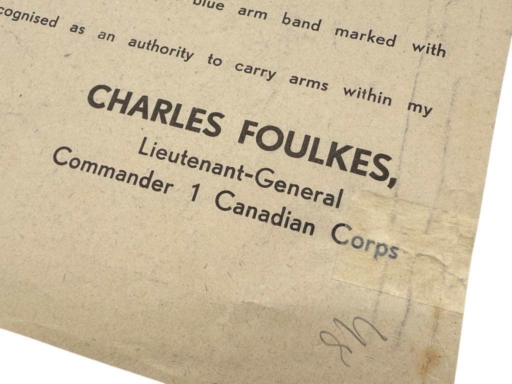 Original WWII Canadian poster regarding firearms in the Netherlands in 1945 — image 3