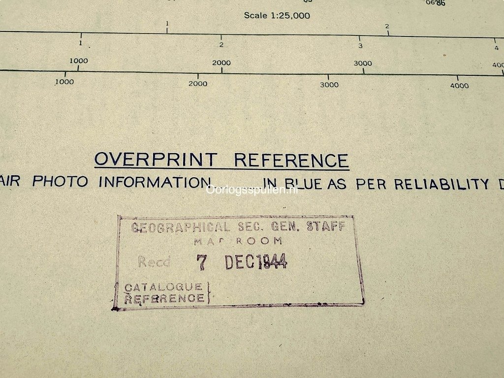 Original WWII Allied secret battle map of Tegelen/Venlo – November 8, 1944 — image 11