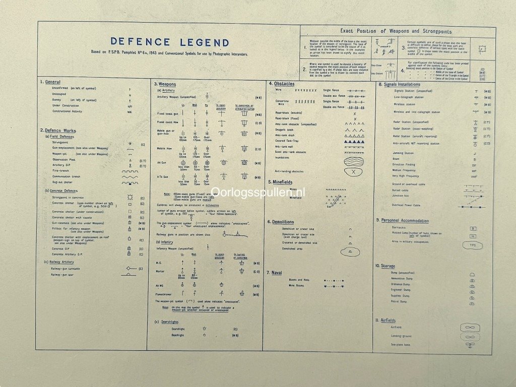 Original WWII Allied secret battle map of Tegelen/Venlo – November 8, 1944 — image 14