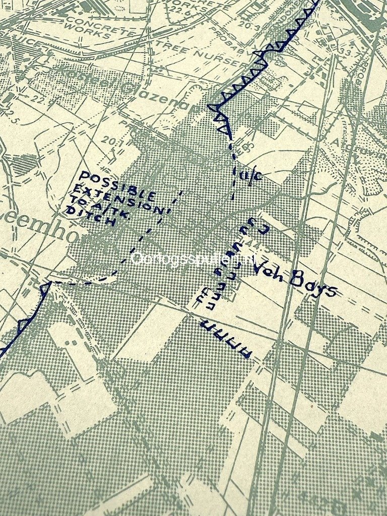 Original WWII Allied secret battle map of Tegelen/Venlo – November 8, 1944 — image 9