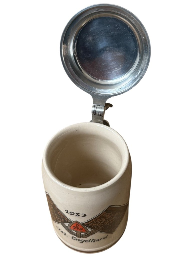 Original WWII German Reichsarbeitsdienst beer stein 5/293 Lichtenthal (Zwiesel, Bavaria) — image 5
