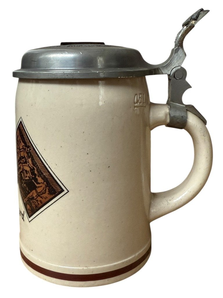 Original WWII German Reichsarbeitsdienst beer stein 5/293 Lichtenthal (Zwiesel, Bavaria) — image 7