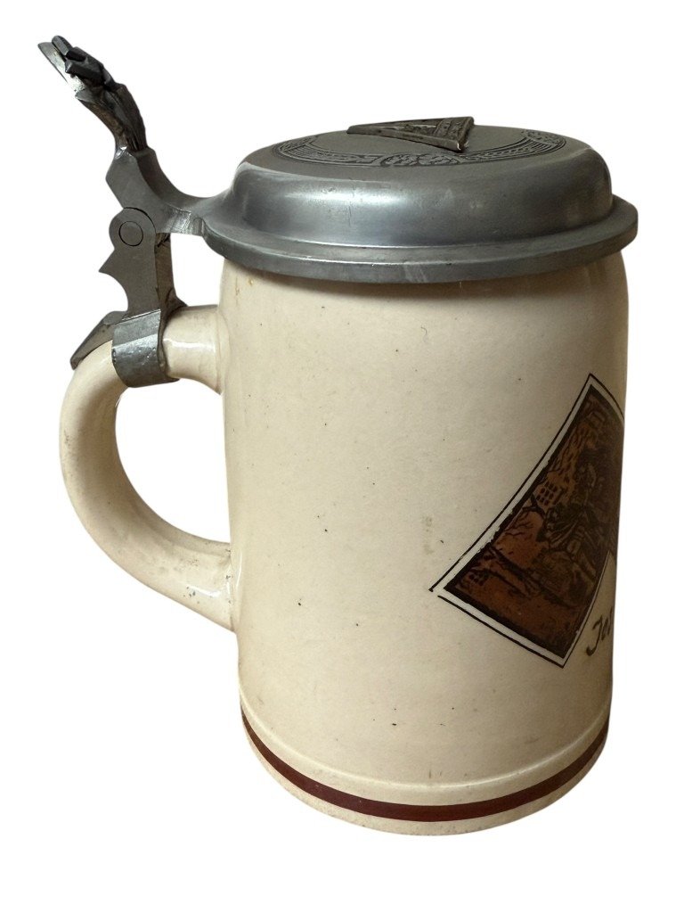 Original WWII German Reichsarbeitsdienst beer stein 5/293 Lichtenthal (Zwiesel, Bavaria) — image 8