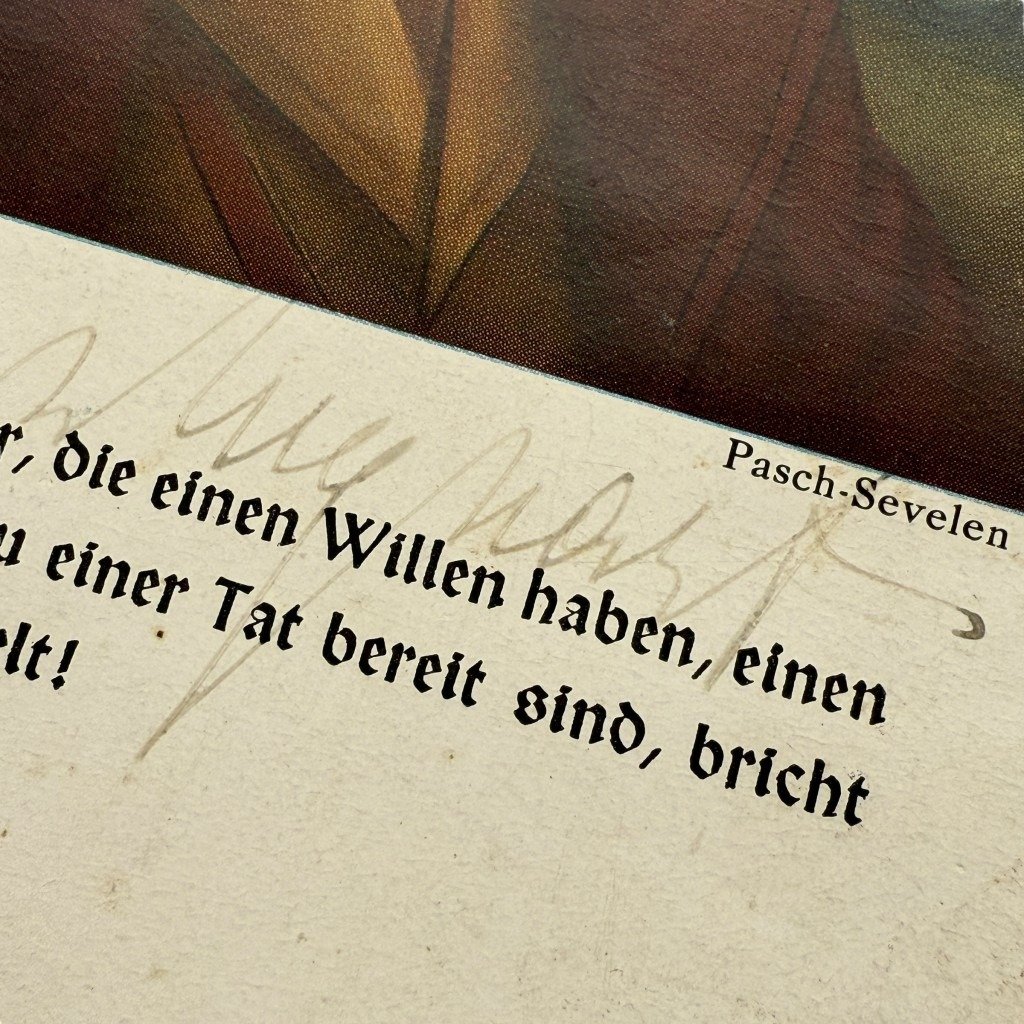 Original WWII German postcard hand-signed by Reichskommissar Dr. Arthur Seyss-Inquart — image 3