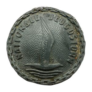 Original WWII Dutch Nationale Jeugdstorm buckle plate