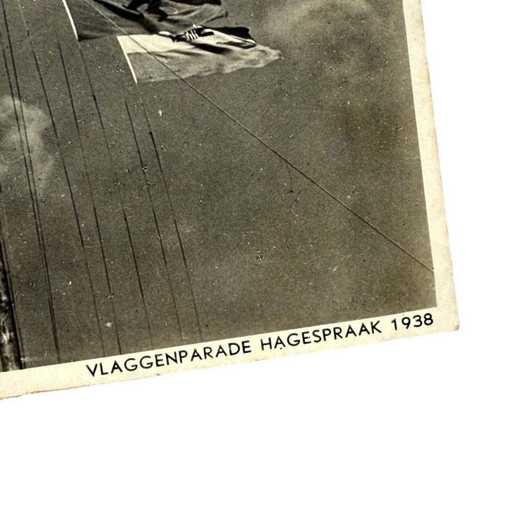 Original WWII Dutch NSB postcard Hagespraak Lunteren 1938 — image 3