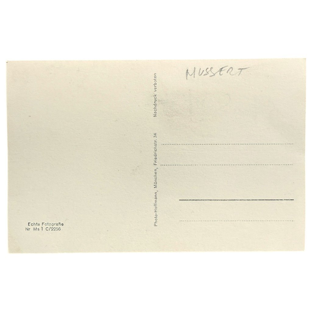 Original WWII German hand-signed Anton Mussert postcard — image 3