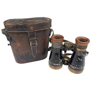 Original WWI German 'Voigtländer' binoculars in case Pionier-Bataillon 41
