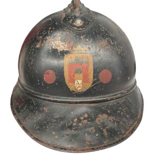 Original Pre 1940 Dutch 'Burgerwacht Gorinchem' M15 Adrian helmet