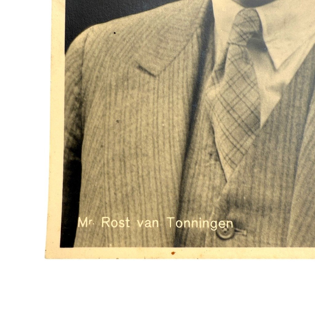 Original WWII Dutch NSB postcard Rost van Tonningen — image 2