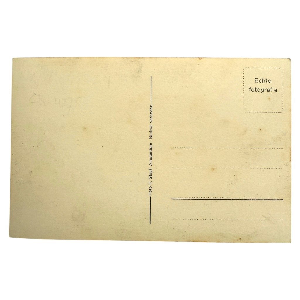 Original WWII Dutch NSB postcard Rost van Tonningen — image 3